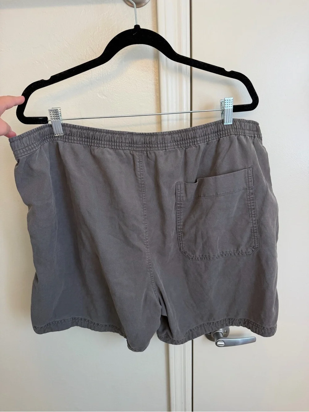 Abercrombie & Fitch Men's Gray Sea Fade Pull On Drawstring Shorts Size XXL